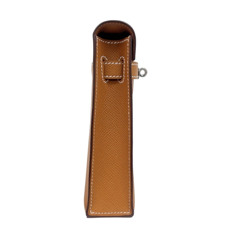 エルメス HERMES ケリーエラン K刻印　(2025年製) ゴールド　シルバー金具 ヴォーエプソン レディース ショルダーバッグ