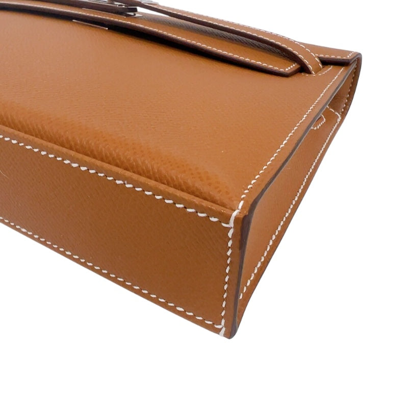 エルメス HERMES ケリーエラン K刻印　(2025年製) ゴールド　シルバー金具 ヴォーエプソン レディース ショルダーバッグ