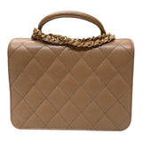 シャネル CHANEL マトラッセ2WAYチェーンショルダー ベージュ　ゴールド金具 キャビアスキン レディース ショルダーバッグ