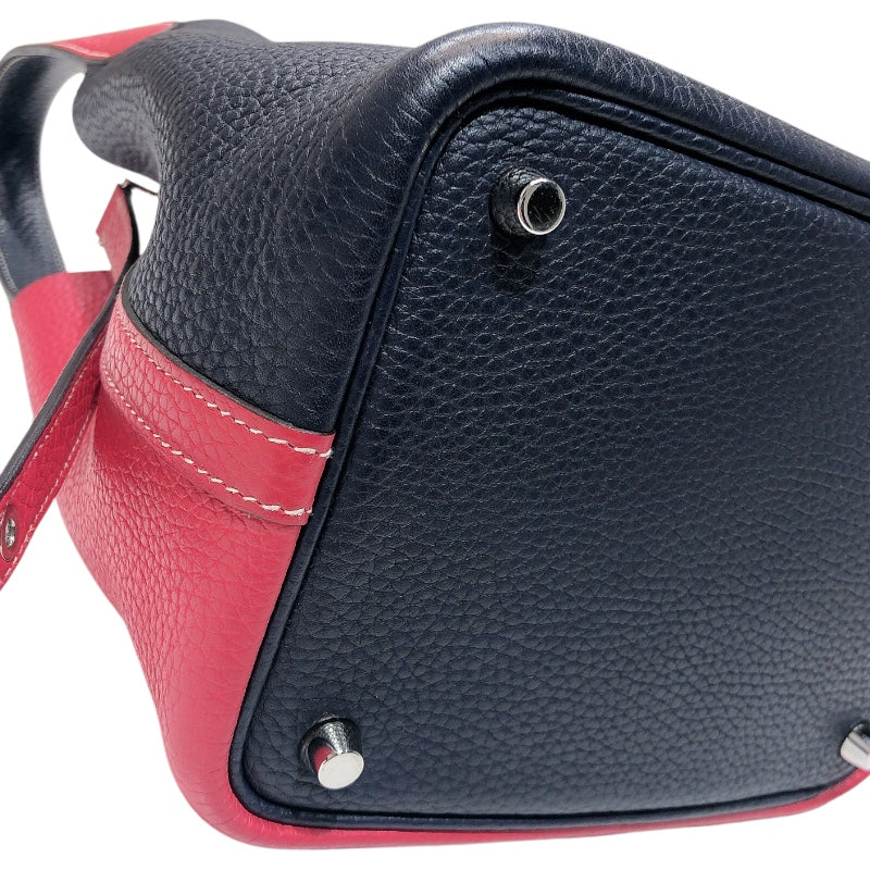 エルメス HERMES ピコタンロックPM　カザック D刻 ローズエクストリーム×ブルーニュイ  トリヨンクレマンス レディース ハンドバッグ