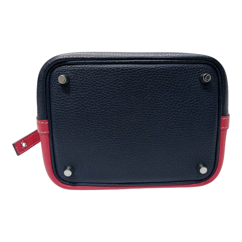 エルメス HERMES ピコタンロックPM　カザック D刻 ローズエクストリーム×ブルーニュイ  トリヨンクレマンス レディース ハンドバッグ