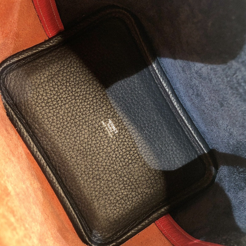 エルメス HERMES ピコタンロックPM　カザック D刻 ローズエクストリーム×ブルーニュイ  トリヨンクレマンス レディース ハンドバッグ