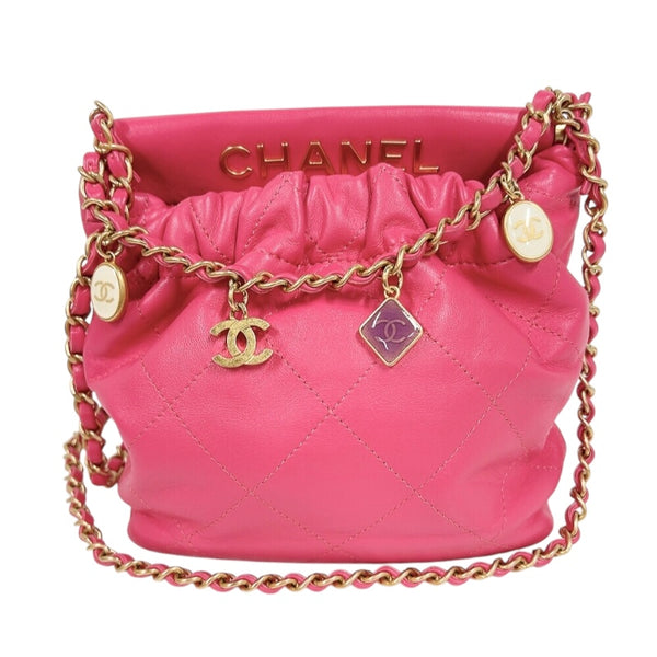 シャネル CHANEL マトラッセ　チェーンショルダーバッグ AS3793 ピンク　ゴールド金具 ラムスキン レディース ショルダーバッグ