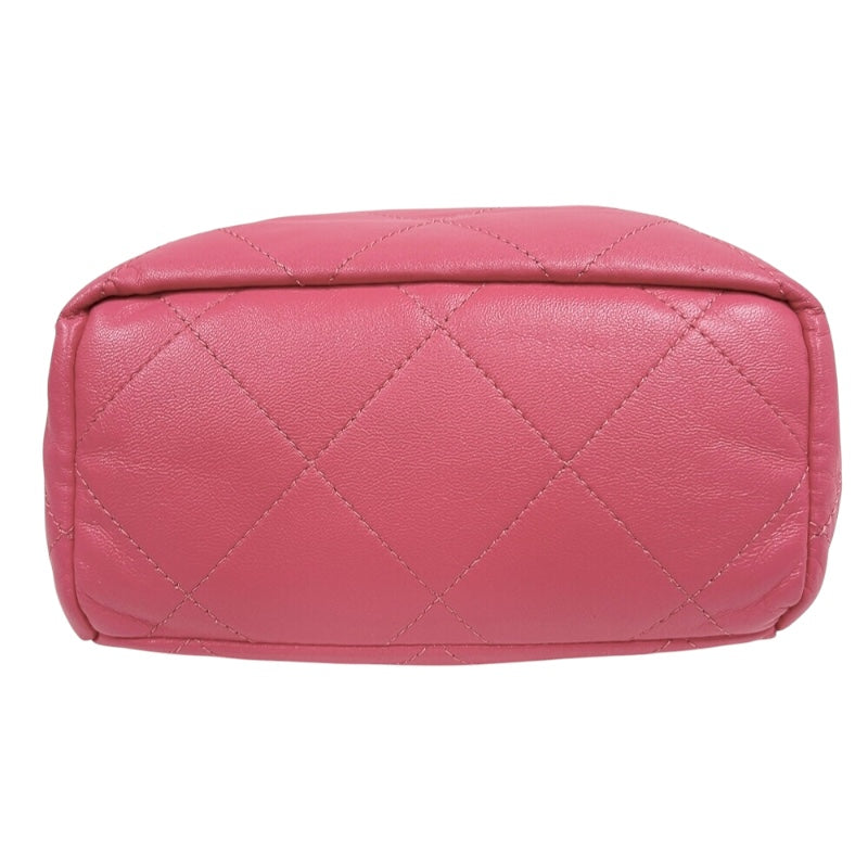 シャネル CHANEL マトラッセ　チェーンショルダーバッグ AS3793 ピンク　ゴールド金具 ラムスキン レディース ショルダーバッグ