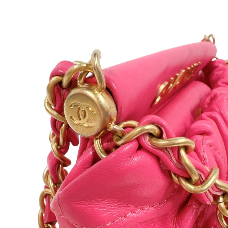 シャネル CHANEL マトラッセ　チェーンショルダーバッグ AS3793 ピンク　ゴールド金具 ラムスキン レディース ショルダーバッグ