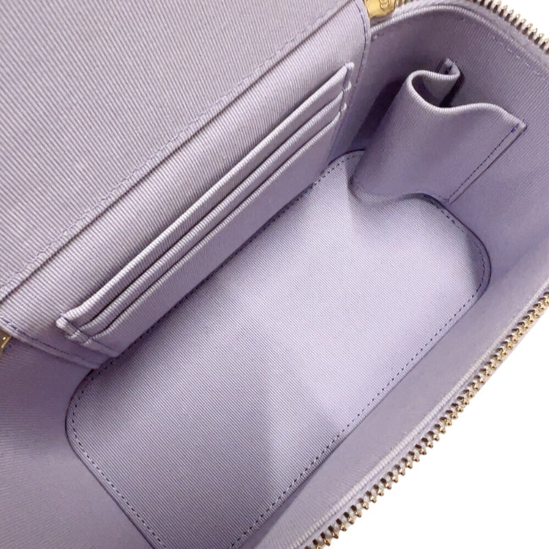 シャネル CHANEL マトラッセ　ハンドルチェーンバニティ パープル　ゴールド金具 ラムスキン レディース ショルダーバッグ