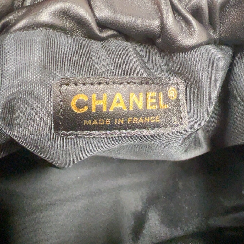 シャネル CHANEL マトラッセ　チェーンショルダーバッグ ブラック　ゴールド金具 ラムスキン レディース ショルダーバッグ