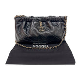 シャネル CHANEL マトラッセ　チェーンショルダーバッグ ブラック　ゴールド金具 ラムスキン レディース ショルダーバッグ