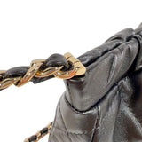 シャネル CHANEL マトラッセ　チェーンショルダーバッグ ブラック　ゴールド金具 ラムスキン レディース ショルダーバッグ