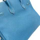 エルメス HERMES バーキン35 □I刻印　(2005年製) ブルージーン　シルバー金具 トゴ レディース ハンドバッグ
