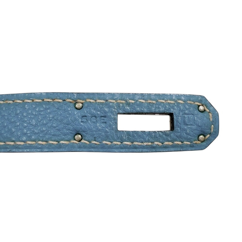 エルメス HERMES バーキン35 □I刻印　(2005年製) ブルージーン　シルバー金具 トゴ レディース ハンドバッグ
