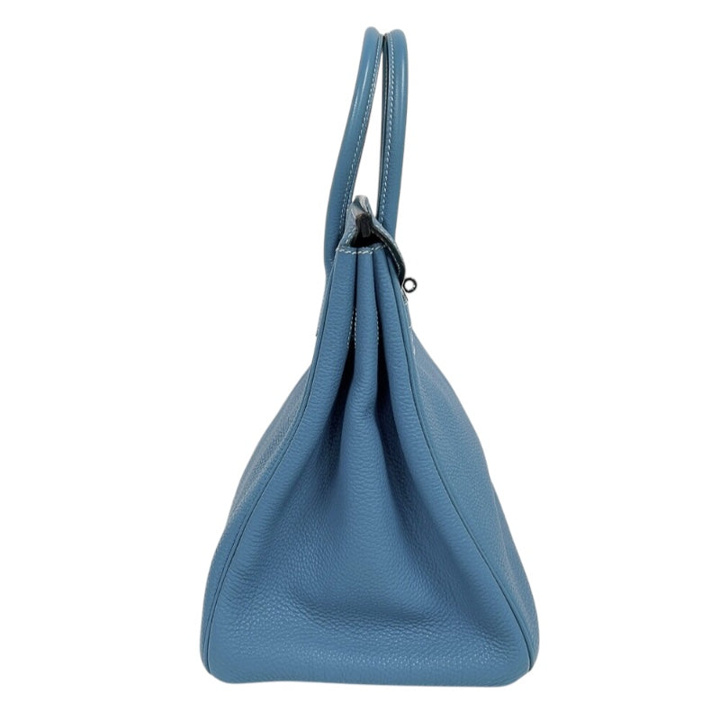 エルメス HERMES バーキン35 □I刻印　(2005年製) ブルージーン　シルバー金具 トゴ レディース ハンドバッグ
