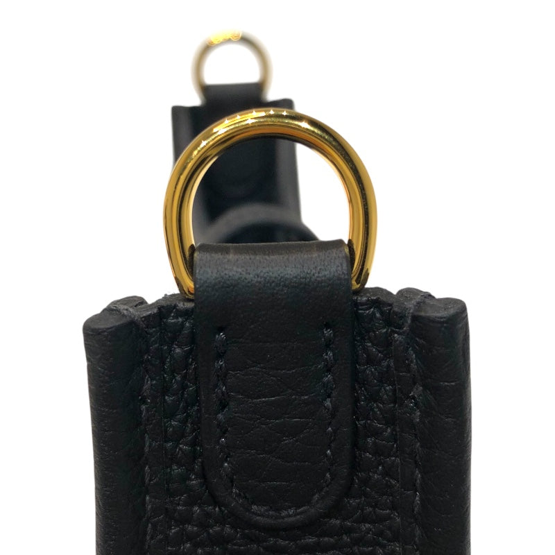 エルメス HERMES エヴリンTPM W刻 ブラック×SV金具 トリヨン ユニセックス ショルダーバッグ