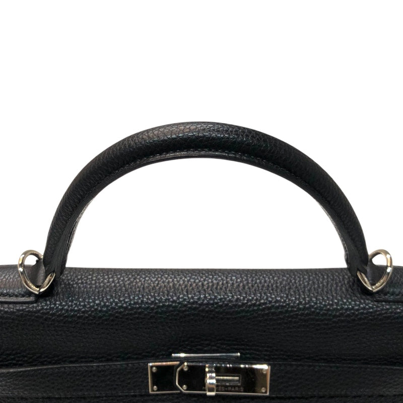 エルメス HERMES ケリー32　 □J刻印　(2006年製) ブラック シルバー金具 トゴ レディース ハンドバッグ