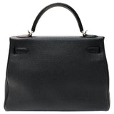 エルメス HERMES ケリー32　 □J刻印　(2006年製) ブラック シルバー金具 トゴ レディース ハンドバッグ
