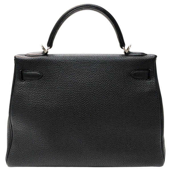 エルメス HERMES ケリー32　 □J刻印　(2006年製) ブラック シルバー金具 トゴ レディース ハンドバッグ