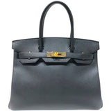 エルメス HERMES バーキン30 C刻印　(2018年製) ブラック ゴールド金具 エプソン レディース ハンドバッグ
