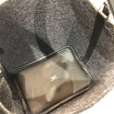 エルメス HERMES ピコタンロックPM Z刻 グレー　シルバー金具 フェルト レディース ハンドバッグ