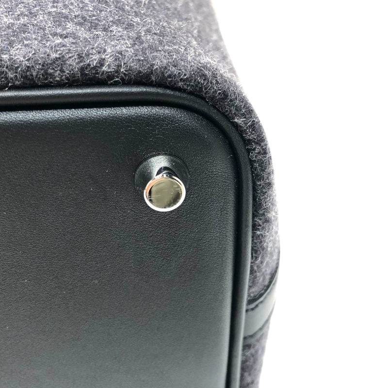 エルメス HERMES ピコタンロックPM Z刻 グレー　シルバー金具 フェルト レディース ハンドバッグ