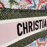 クリスチャン・ディオール Christian Dior ブックトートラージ マルチカラー キャンバス レディース トートバッグ