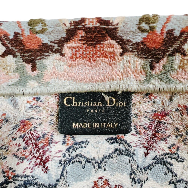 クリスチャン・ディオール Christian Dior ブックトートラージ マルチカラー キャンバス レディース トートバッグ
