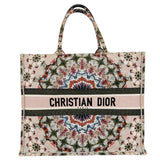 クリスチャン・ディオール Christian Dior ブックトートラージ マルチカラー キャンバス レディース トートバッグ