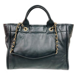 シャネル CHANEL ドーヴィルスモールショッピングバック AS3257 ブラック ゴールド金具 ラムスキン レディース トートバッグ