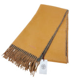エルメス HERMES カシミヤマフラー　レクトヴェルソ キャメル/フランネル カシミヤ100% メンズ マフラー