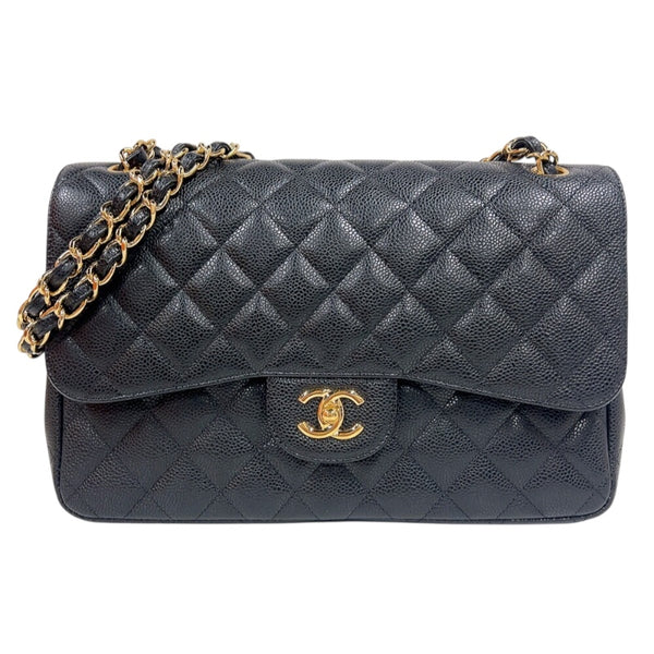 シャネル CHANEL マトラッセ30 ブラック マットキャビアスキン レディース ショルダーバッグ