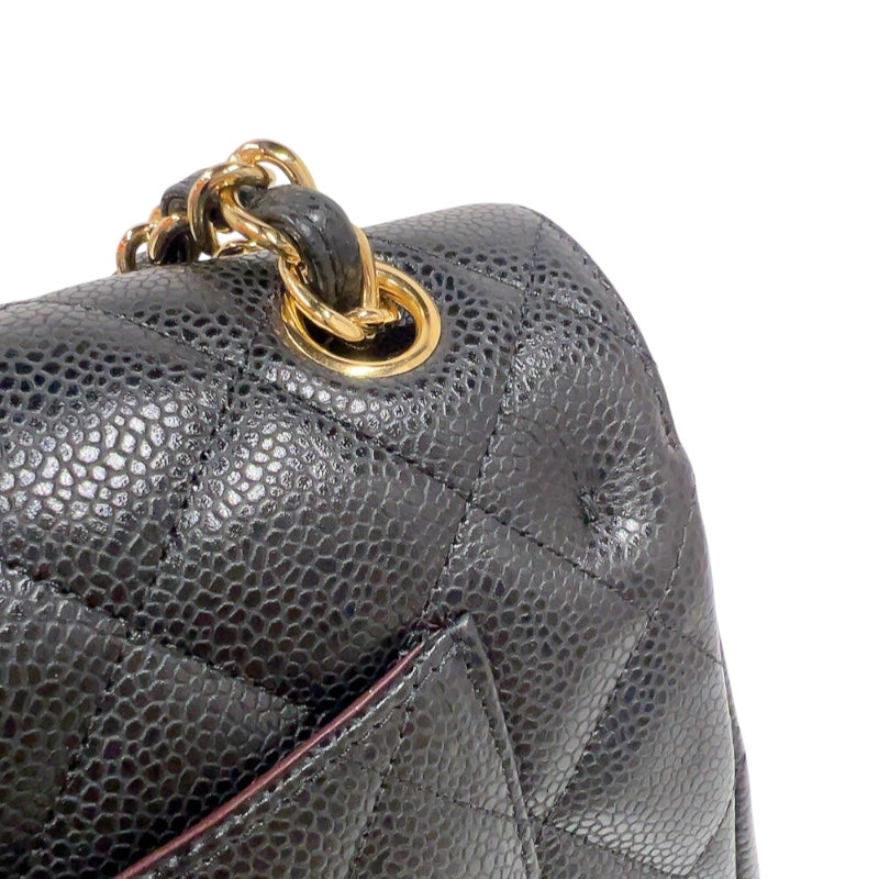 シャネル CHANEL マトラッセ30 ブラック マットキャビアスキン レディース ショルダーバッグ