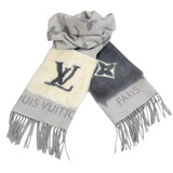 ルイ・ヴィトン LOUIS VUITTON マフラー・コールド　レイキャビック M79232 ホワイト/グレー カシミヤ　ミンクファー ユニセックス マフラー