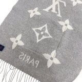 ルイ・ヴィトン LOUIS VUITTON マフラー・コールド　レイキャビック M79232 ホワイト/グレー カシミヤ　ミンクファー ユニセックス マフラー