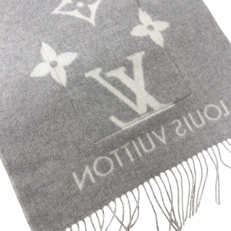 ルイ・ヴィトン LOUIS VUITTON マフラー・コールド　レイキャビック M79232 ホワイト/グレー カシミヤ　ミンクファー ユニセックス マフラー