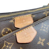 ルイ・ヴィトン LOUIS VUITTON ミュルティ・ポシェット・アクセソワール M44813 ブラウン/カーキ　ゴールド金具 モノグラム レディース ショルダーバッグ