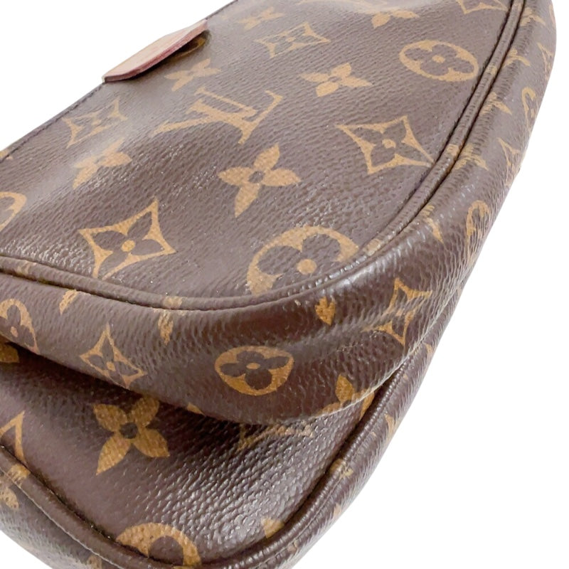 ルイ・ヴィトン LOUIS VUITTON ミュルティ・ポシェット・アクセソワール M44813 ブラウン/カーキ　ゴールド金具 モノグラム レディース ショルダーバッグ