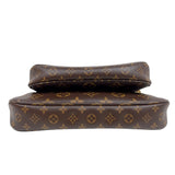 ルイ・ヴィトン LOUIS VUITTON ミュルティ・ポシェット・アクセソワール M44813 ブラウン/カーキ　ゴールド金具 モノグラム レディース ショルダーバッグ