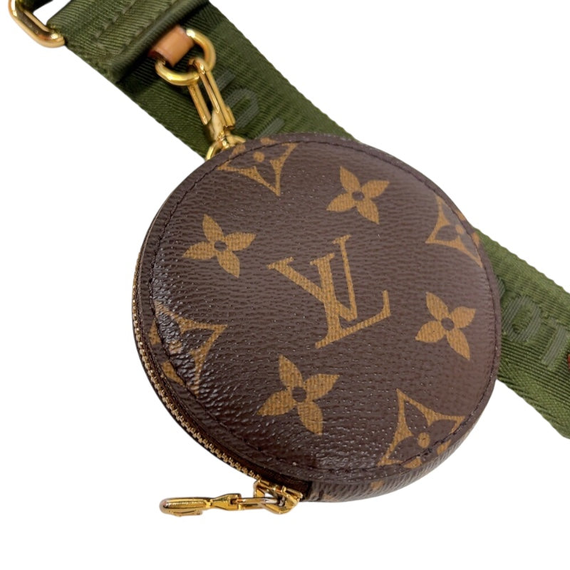 ルイ・ヴィトン LOUIS VUITTON ミュルティ・ポシェット・アクセソワール M44813 ブラウン/カーキ　ゴールド金具 モノグラム レディース ショルダーバッグ
