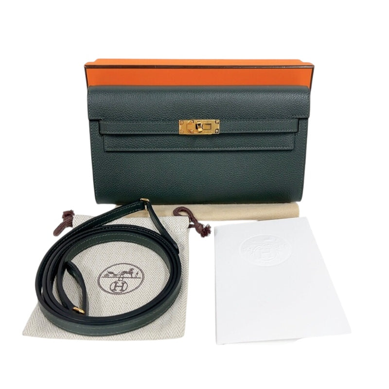エルメス HERMES ケリートゥーゴー W刻印(2024年製) ヴェールフォンセ/GD金具 エバーカラー レディース ショルダーバッグ