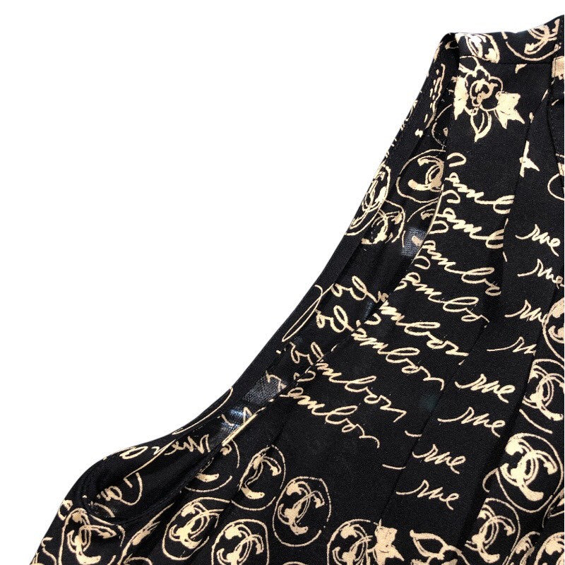 シャネル CHANEL ノースリーブトップス P27774 シルク レディース ブラウス