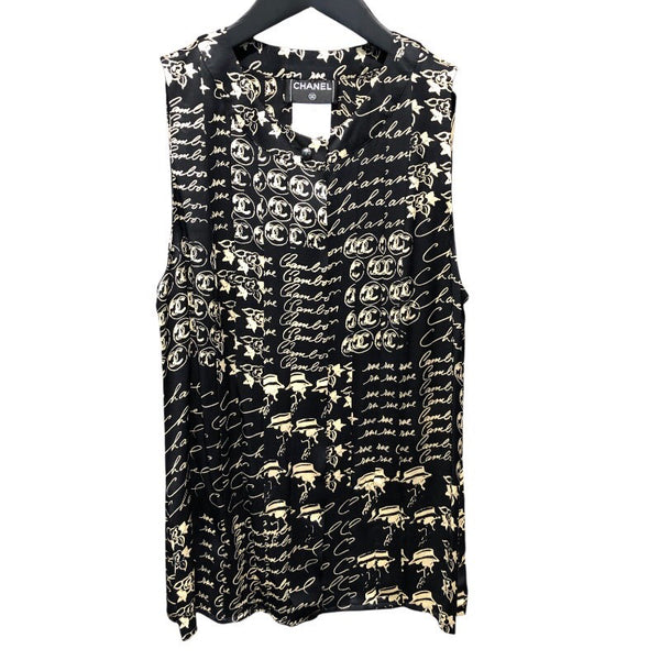 シャネル CHANEL ノースリーブトップス P27774 シルク レディース ブラウス