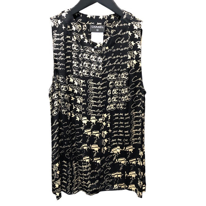 シャネル CHANEL ノースリーブトップス P27774 シルク レディース ブラウス