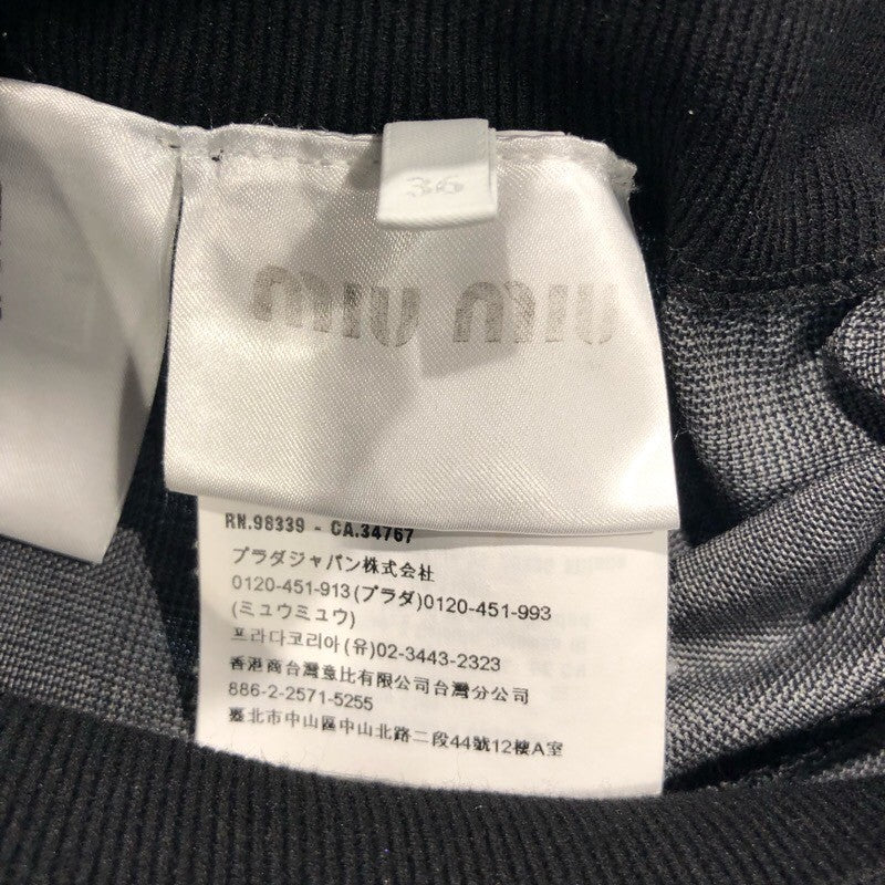 ミュウミュウ miu miu ウエストロゴショートパンツ MP1631 コットン レディース ショートパンツ