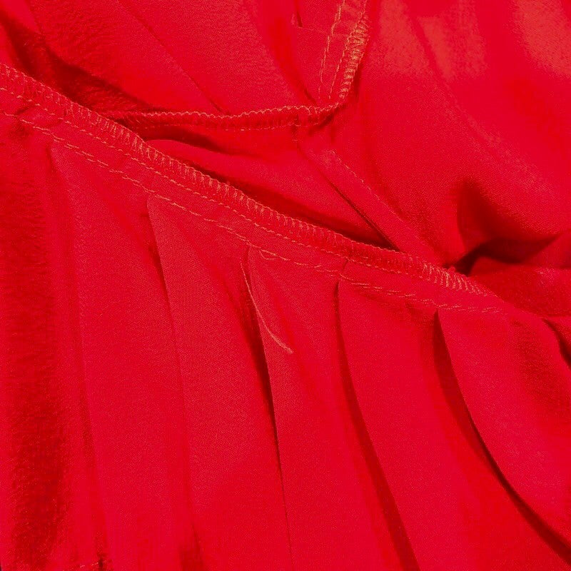 STELLAMCCARTNEY　シルクロングスカート 602927 レッド シルク レディース ロングスカート