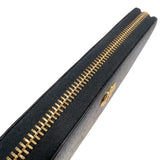グッチ GUCCI ダブルGジップアラウンドウォレット 456117 ブラック/ベージュ　ゴールド金具 GGスプリームキャンバス レディース 長財布