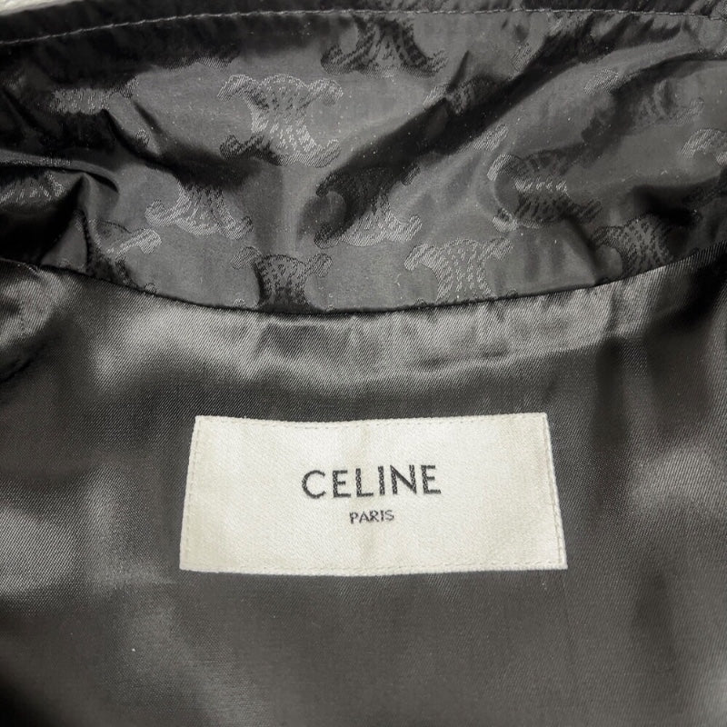 セリーヌ CELINE ジップアップブルゾン RV0K6795W ブラック　シルバー金具 ナイロン メンズ ブルゾン