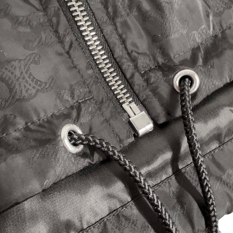 セリーヌ CELINE ジップアップブルゾン RV0K6795W ブラック　シルバー金具 ナイロン メンズ ブルゾン