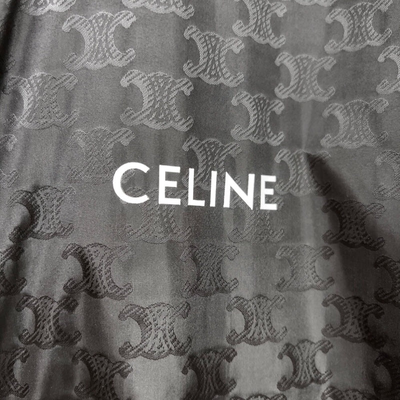 セリーヌ CELINE ジップアップブルゾン RV0K6795W ブラック　シルバー金具 ナイロン メンズ ブルゾン