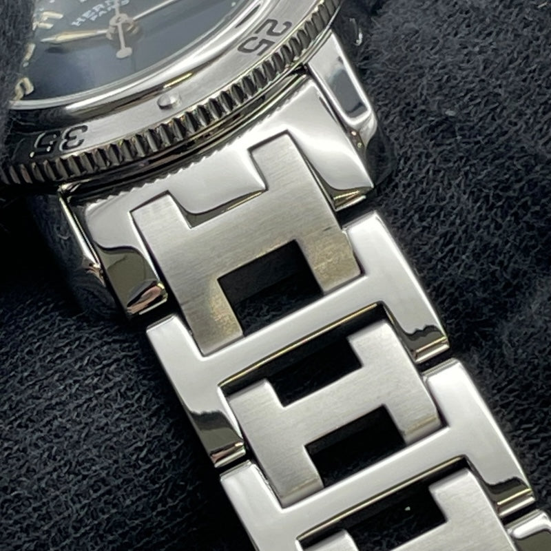 エルメス HERMES クリッパー ダイバー CL5.210 ブルー SS クオーツ レディース 腕時計
