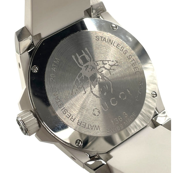 グッチ GUCCI ダイブ 40mm YA136337 ホワイト SS クオーツ メンズ 腕時計