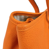 エルメス HERMES ガーデンパーティPM □N刻印　(2010年製) オレンジ シルバー金具 ネゴンダ レディース トートバッグ